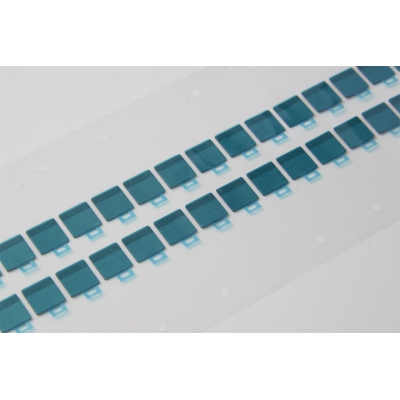 双面局部带胶半包裹导电泡棉